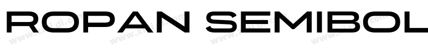Ropan SemiBold字体转换